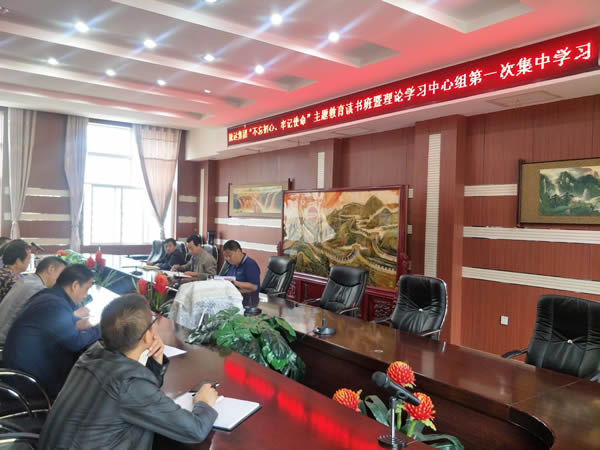 隴運(yùn)集團(tuán)公司召開(kāi)“不忘初心、牢記使命”主題教育讀書(shū)班暨理論學(xué)習(xí)中心組第一次集中學(xué)習(xí)會(huì)議